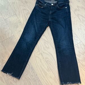 Blank NYC Dark Indigo Kick Flare Jeans
